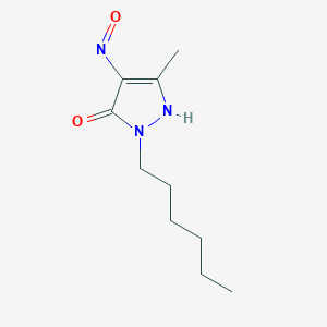 1-hexyl-3-methyl-1H-pyrazole-4,5-dione 4-oxime