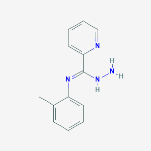 molecular formula C13H14N4 B5160109 N-(2-methylphenyl)-2-pyridinecarbohydrazonamide 