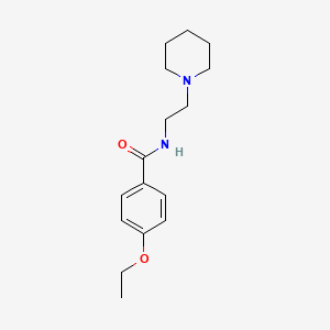 molecular formula C16H24N2O2 B5160155 4-ethoxy-N-[2-(1-piperidinyl)ethyl]benzamide 