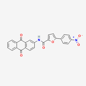molecular formula C25H14N2O6 B5160221 N-(9,10-dioxo-9,10-dihydro-2-anthracenyl)-5-(4-nitrophenyl)-2-furamide 
