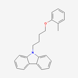 molecular formula C23H23NO B5160265 9-[4-(2-methylphenoxy)butyl]-9H-carbazole 