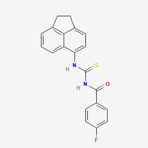 molecular formula C20H15FN2OS B5160283 N-[(1,2-dihydro-5-acenaphthylenylamino)carbonothioyl]-4-fluorobenzamide 
