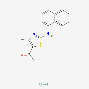 1-[4-methyl-2-(1-naphthylamino)-1,3-thiazol-5-yl]ethanone hydrochloride