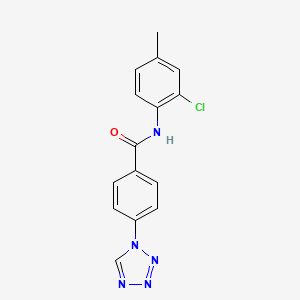 N-(2-chloro-4-methylphenyl)-4-(1H-tetrazol-1-yl)benzamide