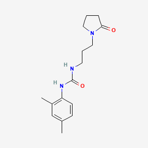 molecular formula C16H23N3O2 B5160587 N-(2,4-dimethylphenyl)-N'-[3-(2-oxo-1-pyrrolidinyl)propyl]urea 