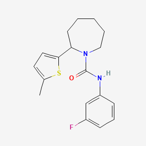 N-(3-fluorophenyl)-2-(5-methylthiophen-2-yl)azepane-1-carboxamide