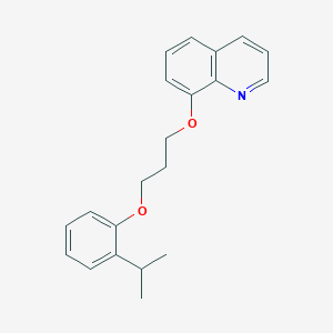 molecular formula C21H23NO2 B5160624 8-[3-(2-isopropylphenoxy)propoxy]quinoline 