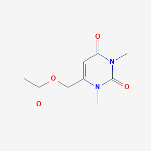 molecular formula C9H12N2O4 B5160635 (1,3-dimethyl-2,6-dioxo-1,2,3,6-tetrahydro-4-pyrimidinyl)methyl acetate 