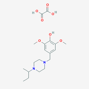 4-[(4-sec-butyl-1-piperazinyl)methyl]-2,6-dimethoxyphenol ethanedioate (salt)