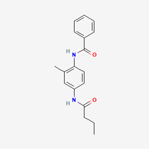 molecular formula C18H20N2O2 B5160699 N-[4-(butyrylamino)-2-methylphenyl]benzamide 