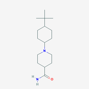 molecular formula C16H30N2O B5160708 1-(4-tert-butylcyclohexyl)-4-piperidinecarboxamide 