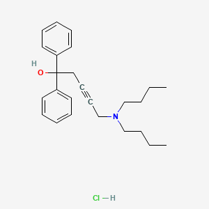 5-(dibutylamino)-1,1-diphenyl-3-pentyn-1-ol hydrochloride