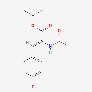 molecular formula C14H16FNO3 B5160804 isopropyl 2-(acetylamino)-3-(4-fluorophenyl)acrylate 