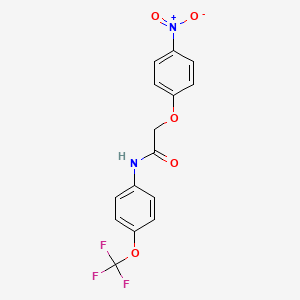 molecular formula C15H11F3N2O5 B5160835 2-(4-nitrophenoxy)-N-[4-(trifluoromethoxy)phenyl]acetamide 