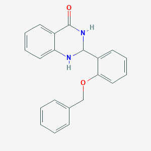 molecular formula C21H18N2O2 B5160850 2-[2-(benzyloxy)phenyl]-2,3-dihydro-4(1H)-quinazolinone 