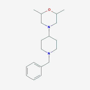 molecular formula C18H28N2O B5160874 4-(1-benzyl-4-piperidinyl)-2,6-dimethylmorpholine 