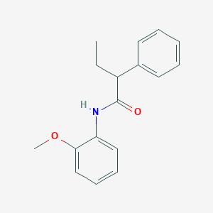 molecular formula C17H19NO2 B5160932 N-(2-methoxyphenyl)-2-phenylbutanamide 