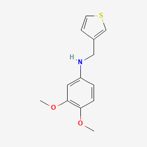 molecular formula C13H15NO2S B5160946 (3,4-dimethoxyphenyl)(3-thienylmethyl)amine 