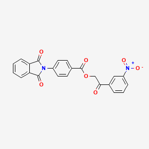 molecular formula C23H14N2O7 B5160961 2-(3-nitrophenyl)-2-oxoethyl 4-(1,3-dioxo-1,3-dihydro-2H-isoindol-2-yl)benzoate 