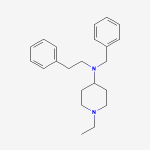molecular formula C22H30N2 B5160979 N-benzyl-1-ethyl-N-(2-phenylethyl)-4-piperidinamine 