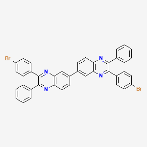 molecular formula C40H24Br2N4 B5161021 3,3'-bis(4-bromophenyl)-2,2'-diphenyl-6,6'-biquinoxaline 
