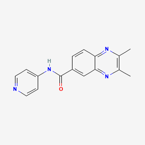 2,3-dimethyl-N-4-pyridinyl-6-quinoxalinecarboxamide trifluoroacetate