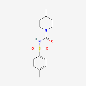 molecular formula C14H20N2O3S B5161028 4-methyl-N-[(4-methylphenyl)sulfonyl]-1-piperidinecarboxamide 