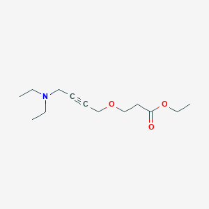 molecular formula C13H23NO3 B5161041 ethyl 3-{[4-(diethylamino)-2-butyn-1-yl]oxy}propanoate 