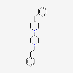 molecular formula C25H34N2 B5161061 4-benzyl-1'-(2-phenylethyl)-1,4'-bipiperidine 