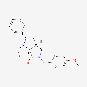 (3aS*,5S*,9aS*)-2-(4-methoxybenzyl)-5-phenylhexahydro-7H-pyrrolo[3,4-g]pyrrolizin-1(2H)-one