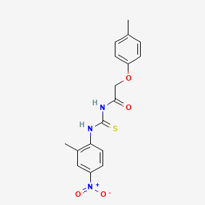 molecular formula C17H17N3O4S B5161117 N-{[(2-methyl-4-nitrophenyl)amino]carbonothioyl}-2-(4-methylphenoxy)acetamide 