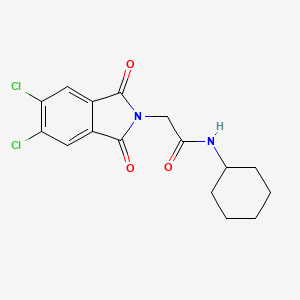 N-cyclohexyl-2-(5,6-dichloro-1,3-dioxo-1,3-dihydro-2H-isoindol-2-yl)acetamide