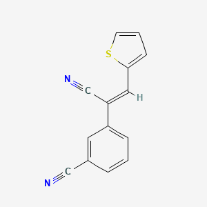 molecular formula C14H8N2S B5161161 3-[1-cyano-2-(2-thienyl)vinyl]benzonitrile 