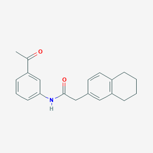 N-(3-acetylphenyl)-2-(5,6,7,8-tetrahydro-2-naphthalenyl)acetamide