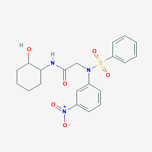 N~1~-(2-hydroxycyclohexyl)-N~2~-(3-nitrophenyl)-N~2~-(phenylsulfonyl)glycinamide