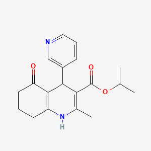 isopropyl 2-methyl-5-oxo-4-(3-pyridinyl)-1,4,5,6,7,8-hexahydro-3-quinolinecarboxylate