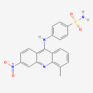 4-[(5-methyl-3-nitro-9-acridinyl)amino]benzenesulfonamide