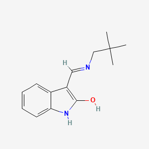 3-{[(2,2-dimethylpropyl)amino]methylene}-1,3-dihydro-2H-indol-2-one