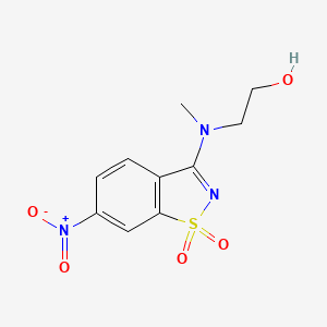 2-[methyl(6-nitro-1,1-dioxido-1,2-benzisothiazol-3-yl)amino]ethanol
