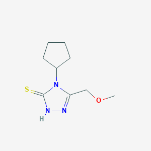 4-cyclopentyl-5-(methoxymethyl)-4H-1,2,4-triazole-3-thiol