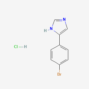 molecular formula C9H8BrClN2 B5161346 4-(4-bromophenyl)-1H-imidazole hydrochloride 