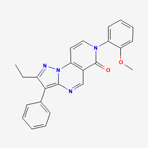 molecular formula C24H20N4O2 B5161352 2-ethyl-7-(2-methoxyphenyl)-3-phenylpyrazolo[1,5-a]pyrido[3,4-e]pyrimidin-6(7H)-one 