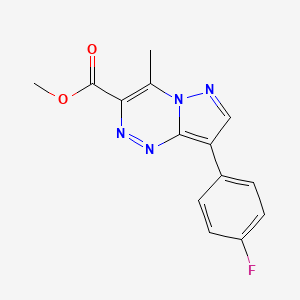 methyl 8-(4-fluorophenyl)-4-methylpyrazolo[5,1-c][1,2,4]triazine-3-carboxylate