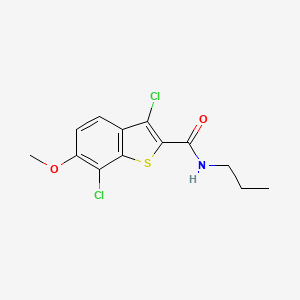 3,7-dichloro-6-methoxy-N-propyl-1-benzothiophene-2-carboxamide