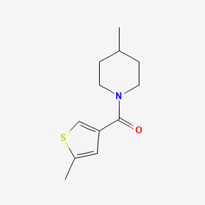 4-methyl-1-[(5-methyl-3-thienyl)carbonyl]piperidine