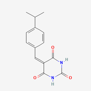 molecular formula C14H14N2O3 B5161444 5-(4-isopropylbenzylidene)-2,4,6(1H,3H,5H)-pyrimidinetrione 