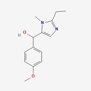 (2-ethyl-1-methyl-1H-imidazol-5-yl)(4-methoxyphenyl)methanol