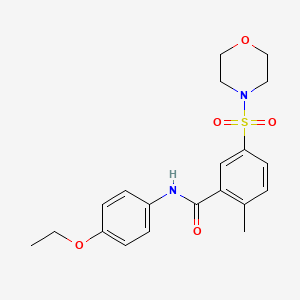 N-(4-ethoxyphenyl)-2-methyl-5-(4-morpholinylsulfonyl)benzamide