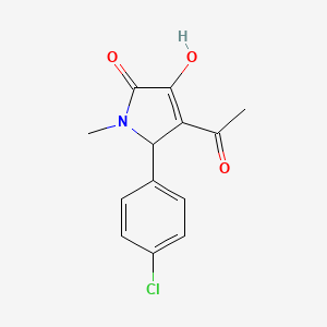 4-acetyl-5-(4-chlorophenyl)-3-hydroxy-1-methyl-1,5-dihydro-2H-pyrrol-2-one