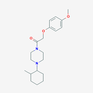 1-[(4-methoxyphenoxy)acetyl]-4-(2-methylcyclohexyl)piperazine